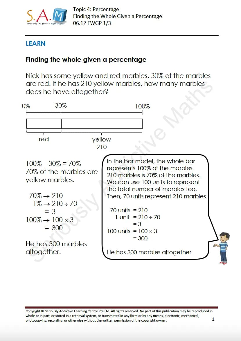 Math Level 6 Worksheet 1